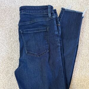 Liverpool Hi-Rise Ankle Dark Blue Skinny Jeans